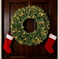thumbnail image 6 of Bethlehem Lights Opulent LED Christmas Wreath with Built-in Warm White Lights, Artificial Foliage Holiday Decor for Front Door, Fireplace Mantel, Indoor Wall Decorations, Reusable Festive Decoration, 6 of 8
