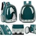 thumbnail image 3 of Pet Carrier Transparent Backpack Dogs & Cats Outdoor Carry Bag Breathable Capsule Design 180 Degree Sightseeing for Pets - Green, 3 of 5