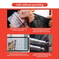 thumbnail image 6 of Ywmsfl Punch-free Pet Isolation Net Folding Stair Gate Dog Fences Portable Doorway Mesh Gate with Sticky Hook & Telescopic Rod, 6 of 12