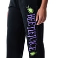 thumbnail image 5 of Beetlejuice Neon Green Beetles Women's Black Straight Leg Sweatpant Joggers-Small, 5 of 5