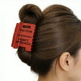 thumbnail image 2 of COOLHOOD Unique Fashion Hair Clip Caution Overstimulated Warning Sign Design for Creative Daily Wear and Comfortable Use, 2 of 3
