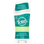 Tom's of Maine Long-Lasting Aluminum-Free Natural Deodorant for Women, Lemongrass, 2.25 oz