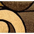 thumbnail image 6 of Handcraft Rugs-Modern Contemporary Brand New Area Rugs-Abstract Carpet with Wavy Swirls -Shed free Beige/Chocolate/Mocha/Ivory 2x 3 feet Doormat, 6 of 9