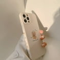 thumbnail image 5 of Cute Cartoon Bear Wear Hat Flower Soft Phone Case Compatible with iPhone Case (White,iPhone 13 Mini), 5 of 6