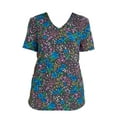 thumbnail image 7 of Scrubstar Women's Blooming Petals V-Neck Scrub Top, 7 of 7