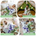 thumbnail image 6 of Throw Blanket Fleece Throw Blanket 50x60in, Spring Easter Bunnies Soft Lightweight Bed Blankets Country Flowers Blue Plaid Fuzzy Couch Blankets for All Season, 6 of 9