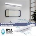 thumbnail image 3 of LED Mirror Light 40CM, Bathroom Wall Light 700LM 8W 6000K Mirror Light for Bathroom LED Mirror IP44 LED Wall Light Modern Bathroom Light Neutral White, 3 of 5