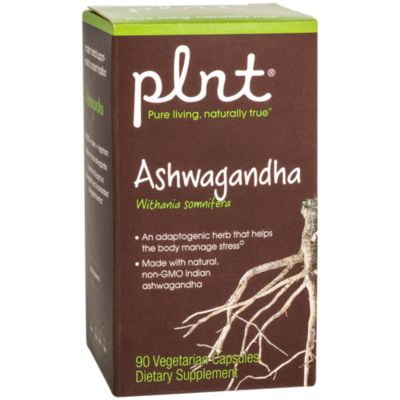plnt Ashwagandha 380mg A Natural NonGMO Herb That Helps The Body Manage Stress Provides Mood Support (90 Veggie