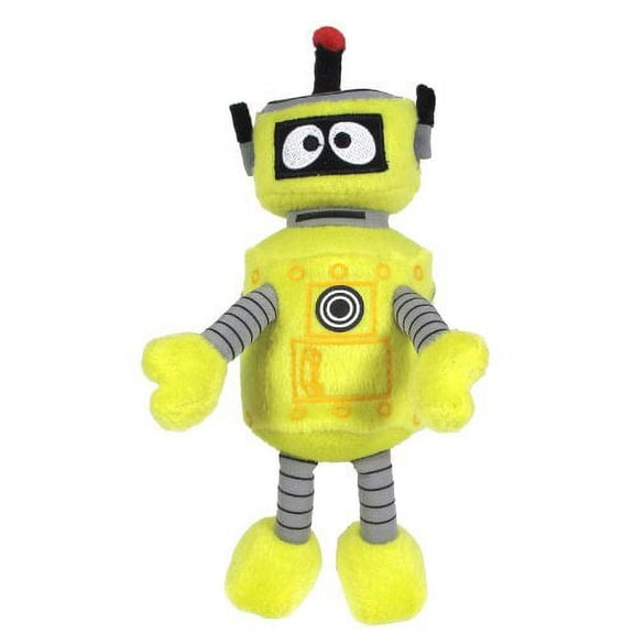 Ty Beanie Baby - Yo Gabba Gabba Plex Robot 10" Plush (NO TY HANG TAG)(BONUS 1 FUN CHOPS
