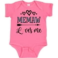 thumbnail image 3 of Inktastic Memaw Grandma Loves Me Girls Baby Bodysuit, 3 of 5
