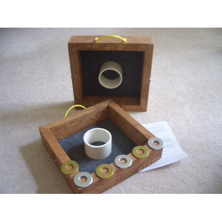 OHIO - WASHER HORSESHOES PITCHING/CORNHOLE TOSS GAME SQUARE - THE CLASSIC !