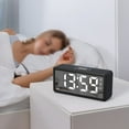 thumbnail image 5 of Sleek Digital Alarm Clock With Adjustable Brightness Dual Alarms For Bedrooms, 5 of 9
