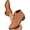 Brown, variant on Womens Chunky Heel Pointed Toe Short Boots Ankle Boots Buckle Strap Dress Shoes