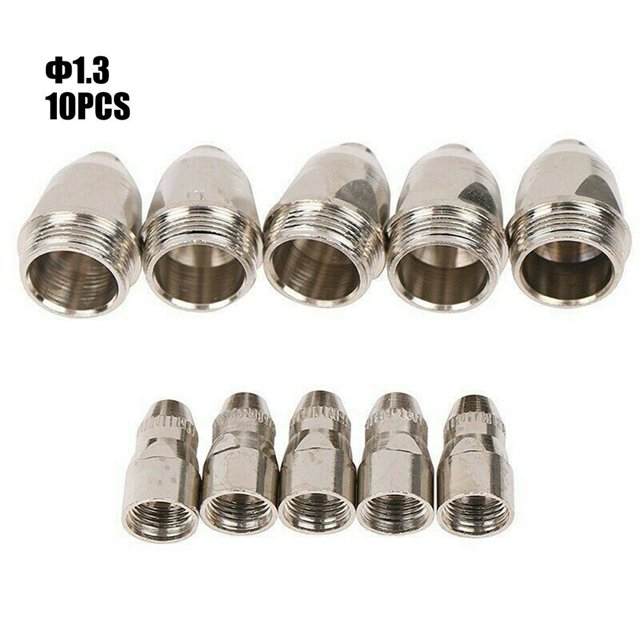 10pcs P-80 Plasma Cutter Consumable Torch Kit 1.1mm-1.7mm Nozzle Tip Electrode