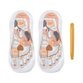 thumbnail image 2 of TOOYFUL Reflexology Socks Acupoint Illustration Socks Soft Breathable Portable Casual Beginner Acupoint Massage Tools for Travel Gift large yellow pen, 2 of 10