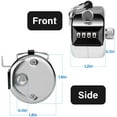 thumbnail image 5 of 4 Chiffres - Compteur Manuel en métal - Click to Count, 5 of 5