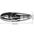 thumbnail image 2 of Handheld Vacuum Cleaner - 13.8 x 4.3in Portable Rechargeable 120W Wet/Dry for Car & Home with 4 Attachments, 2 of 5