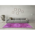 thumbnail image 3 of Ahgly Company Indoor Square Persian Purple Traditional Area Rugs, 7' Square, 3 of 4