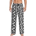 thumbnail image 2 of Goofa Tulips Flowers Printed Soft Pajama Pants for Men, Wide Leg Comfy Casual Lounge Yoga Pants-X-Large, 2 of 9