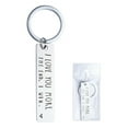 thumbnail image 6 of 2 Pack Creative I Love You More The End I Win For Couples Novelty Lovers Keyring Keychain Stainless Steel Key Holder Valentine Gift, 6 of 6