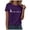 Purple, variant on Heevina Short Sleeve Shirts for Women Cat Mom Cats Heart Crewneck Tshirts Casual Summer Fall Fashion Trendy Tops (Purple, M)