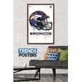 thumbnail image 2 of NFL Denver Broncos - Drip Helmet 20 Wall Poster, 22.375" x 34", Framed, 2 of 3