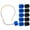 Blue, variant on 10 Pcs Mic Covers Pop Filter For Shure SM31FH SM31 Fitness Headset, PGA31, P31 Headset Microphone Bulk Value Bundle Windscreen