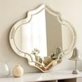thumbnail image 2 of LUVODI Large Wall Mirror Elegant Champagne Glass Accent Mirrors with Glass Beveled Edge for Decor Foyer Fireplace ﻿, 2 of 13