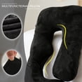 thumbnail image 3 of J-Shaped Pregnancy Pillow (65" x 16" x 8"), Black, Full Body Maternity Support for Back, Hip & Belly Relief, Removable Washable Cover,, 3 of 6