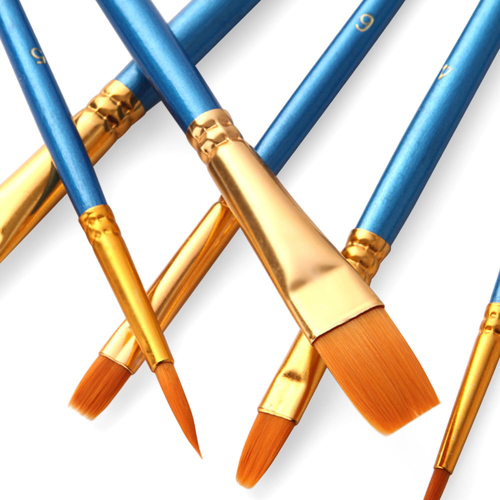 Tofficu 10pcs Paint Brushes Mixology Kit Water Color Paintbrushes Flat Tip  Paintbrushes Pigment Paintbrush Paintbrushes Kit Acrylic Brushes for