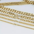 thumbnail image 2 of Men 3/5/7/9/11mm 18-36 inch Gold Cuban Link Chain Necklace Stainless Steel Gift, 2 of 8
