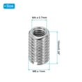 thumbnail image 2 of Uxcell 316 Stainless Steel Thread Adapters Sleeve Reducing Nut, 10 Pcs M6 x 1.0 Male to M4 x 0.7 Female Repairing Insert Nut Screw Reducer Conversion Fastener 10mm, 2 of 7
