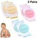 thumbnail image 1 of 3 pares de rodilleras antideslizantes para bebés, rodilleras ajustables para caminar, rodilleras transpirables para gatear para proteger al bebé beige + rosa + azul, 1 of 8