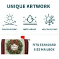 thumbnail image 5 of Merry Christmas Mailbox Covers Magnetic Standard Size 25.5 x 21 Inch Xmas Wreath Red Green Buffalo Plaid Seasonal Holiday Mailbox Wraps Post Letter Box Cover for Garden Yard Decor, 5 of 6