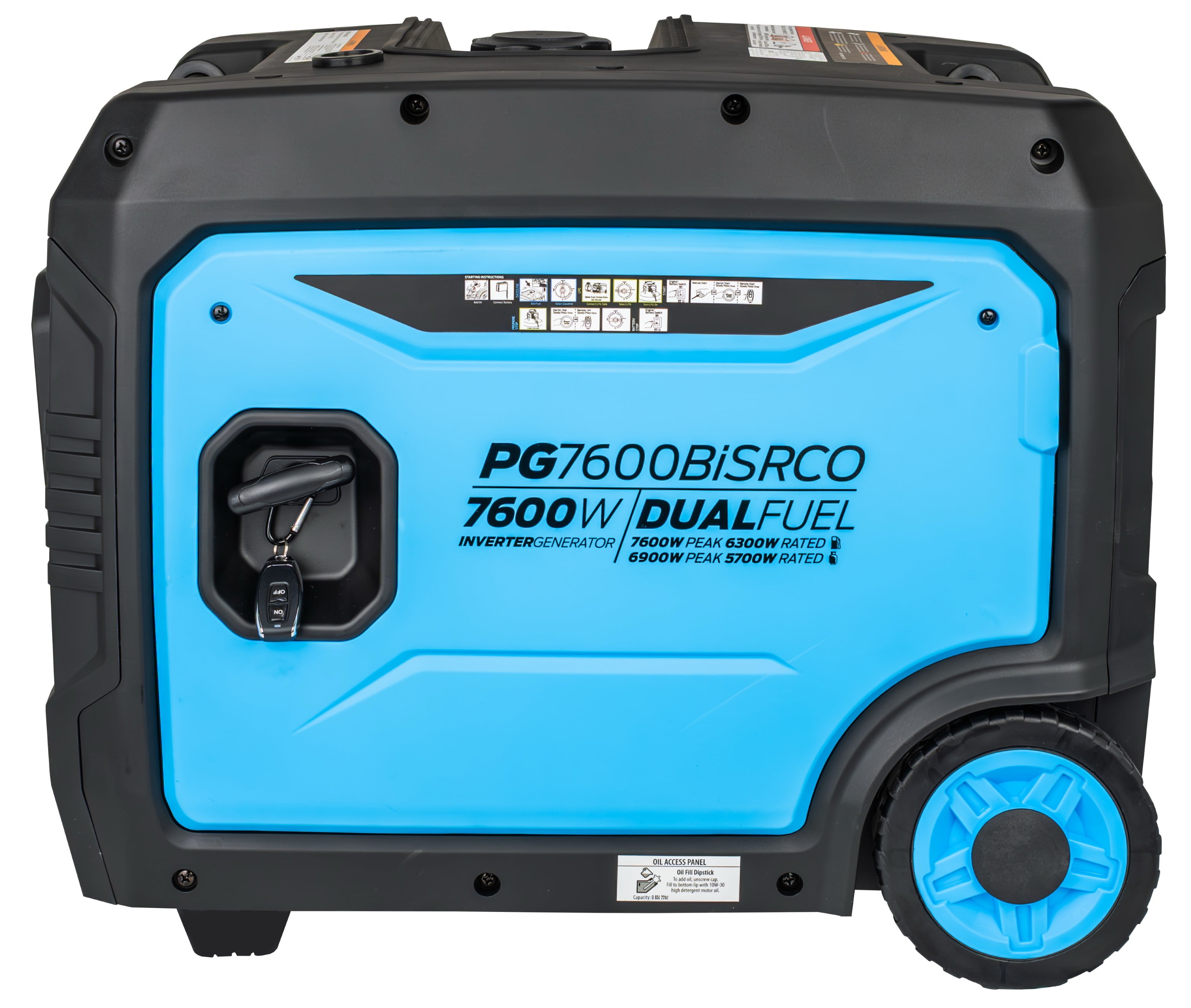 Pulsar 7,600 Watt Dual Fuel Inverter Generator with Remote Start & CO Sentry
