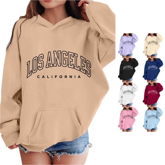 Zylarhe Girls Pullover Girls Hoodies and Sweatshirts for Girls Cute Long Sleeve Pullover Sweatshirt for Kids with Soft Comfortable Feel Khaki 2-3 Years