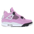 thumbnail image 2 of Nike Air Jordan 4 Retro Suede Womens Shoes Size 12, Color: Orchid/Neutral Grey/Black, 2 of 5