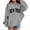 1#Grey, variant on Kiijoy Toddler Girls Casual Hoodie New York Printed Pullover Hooded Sweatshirt for Kids