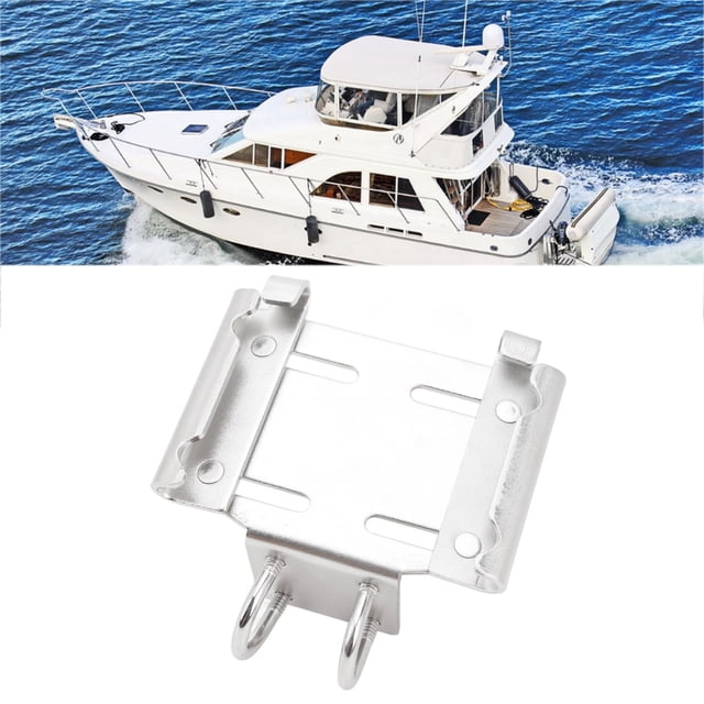 Rail Mount Anchor Bracket, Horizontal Stanchion Rail Mount Anchor Bracket Reliable Rugged High Hardness Anchor Bracket Holder for Boats Yachts Ships, Easy to Install
