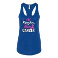 thumbnail image 2 of I'm Tougher Than Cancer Ladies Racerback Tank Top, Royal, Small, 2 of 3
