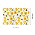 Bathroom Rugs Non Slip Washable lively cartoon bees honey Kitchen
