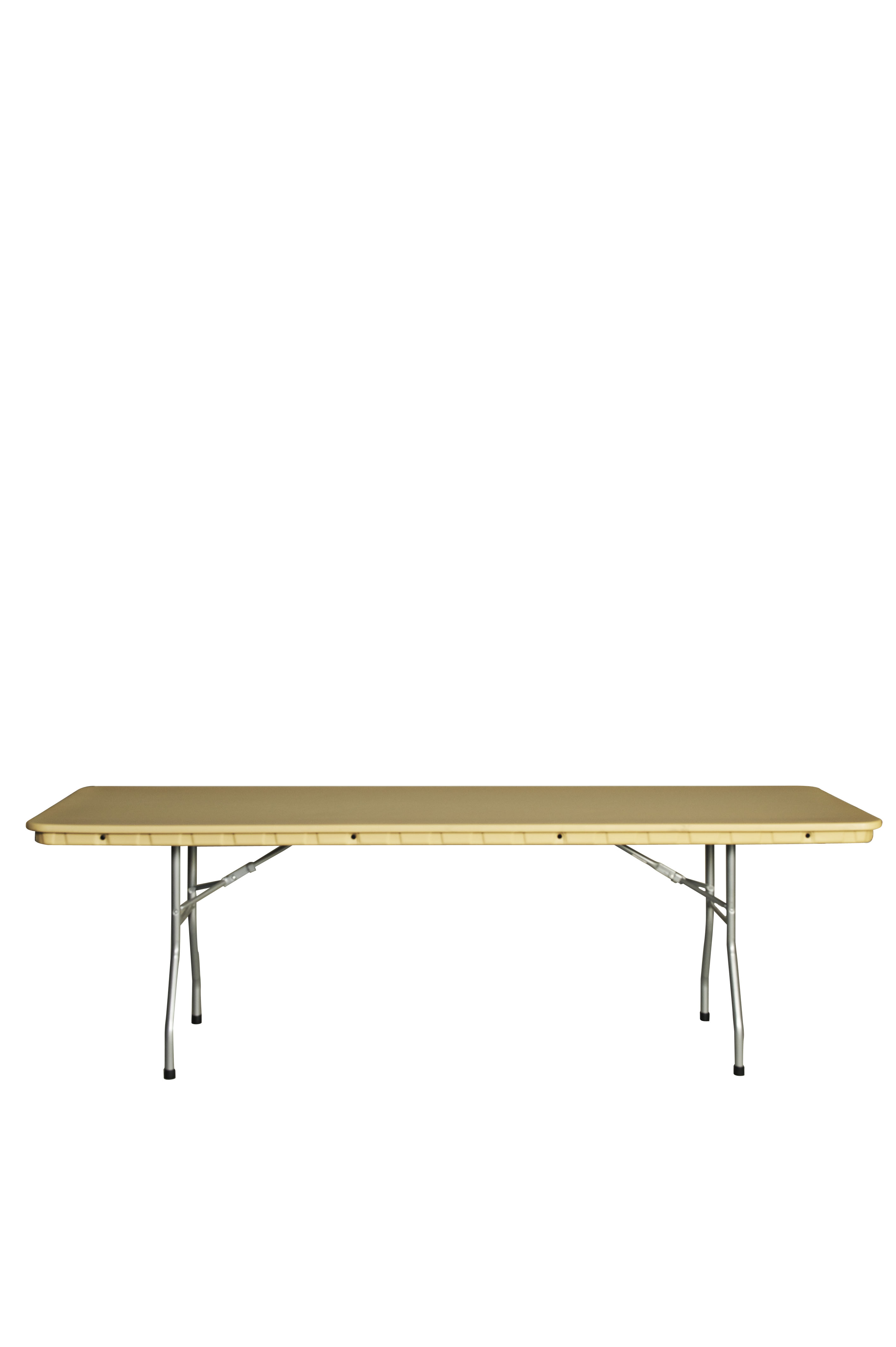 Rhino Banquet Table - 8' x 30" Resin - Tan