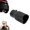 Black, variant on Velvet Exhaust Heart Shape, 2.5" Inlet 2.8" Outlet Heart Straight Stainless Steel Vehicle Exhaust Pipe Flue Muffler, Heart Shaped Muffler Tip, Universal Modified Exhaust Tail Pipe For Car