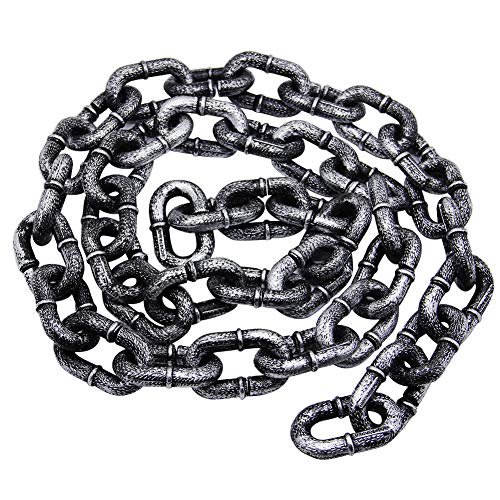 Zcaukya Halloween Chains, Plastic Chains Props Toy, 6 Feet Decoration