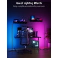 thumbnail image 3 of 2 Pcs Lampe sur Pied d'Angle RVB, Lampe sur Pied DEL RVB de 64,5 Pouces à Changement de Couleur pour Salon avec Application et Télécommande Barre Lumineuse Moderne avec Synchronisation Musicale et 16 Millions de Co, 3 of 9