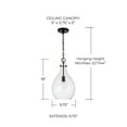 thumbnail image 2 of Capital Lighting 349011MB Brentwood 10" Wide Mini Pendant - Black, 2 of 7