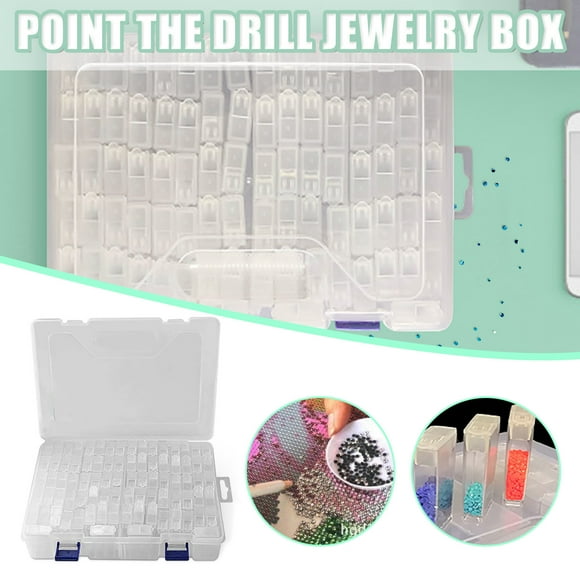 Discount 84 gr id bead storage box tool box transparent diamond box 2025 New