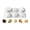 White, variant on 6-Cavity Autumn Harvest Mousse Silicone Mold, Pumpkin Maple Leaf Acorn Design for Fall Baking Chocolate Soap and Candle, Baking Tool