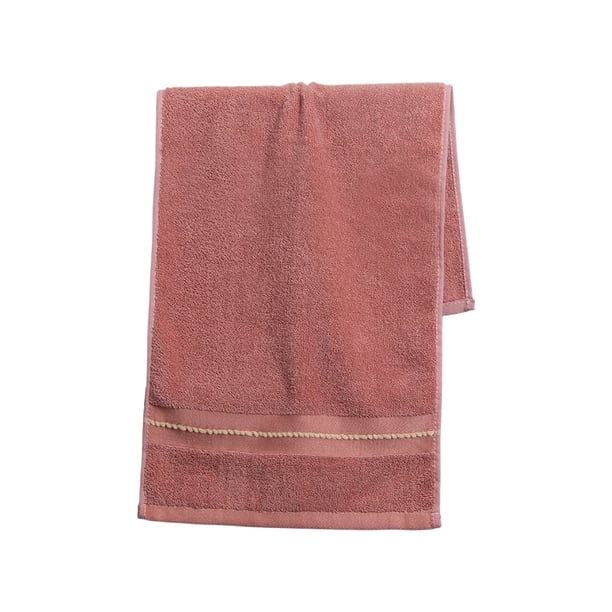 Toalla gruesa y absorbente para adultos, toalla facial de poliéster suave de 75x34 cm, toalla de baño de secado rápido para uso doméstico, toalla duradera de color liso para baño, cocina, gimnasio,