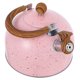 thumbnail image 3 of Hervidor de agua para estufa: Hervidor de agua silbante de acero inoxidable para hervir agua - Tetera de 3 l de grado alimenticio con asa plegable - Tetera con silbato para casa, dormitorio y camping, 3 of 5